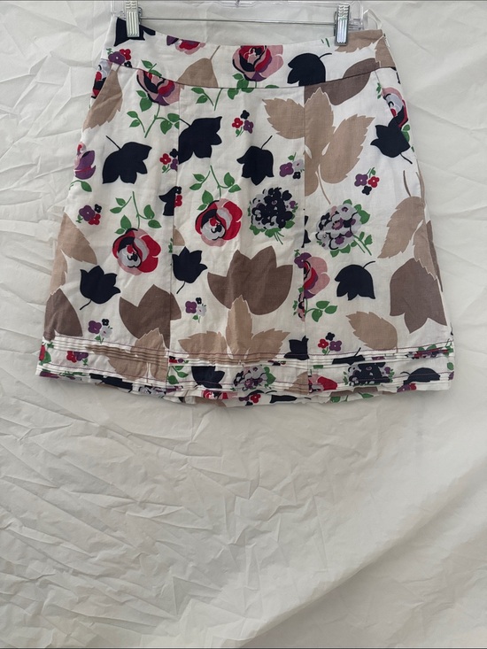 Boden Dresses & Skirts - Boden Cream Floral A-Line Skirt